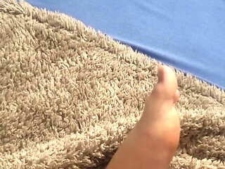 Small foot massage with my toy
