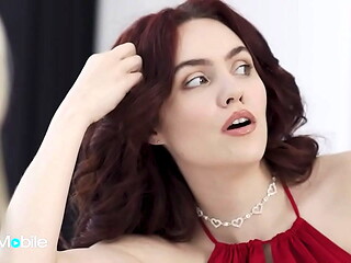 ADULTMOBILE - Redhead Babe Whips Out Her Pink Strap On And Fucks Her Roommate Wildly