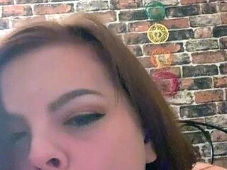 Violet lovely amateur redhead woman toying