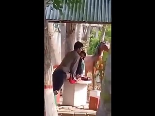 Indian Bhabhi Globes Inhaling and Plowing In kitchen