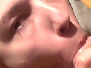 Cuckold: I Sucked My Guest, Deepthroat and Facial in Front of My Man