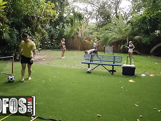 MOFOS - Horny Blonde Mimi Monet Decides Cock Riding Is A Better Workout Than Soccer Practice