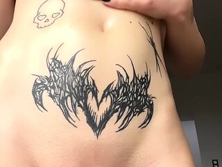 Solo ladyboy masturbation