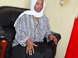 Curious African Female Masturbates Alone