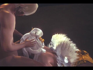 Genshin Impact Hentai - Ningguang Blowjob and Cunnilingus Uncensored - Japanese Asian Manga Anime Game Porn