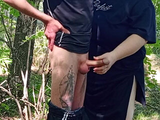 Saw a Neighbor in the Park and Fucked Her in the Mouth