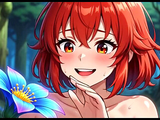 Cute Girls in Forest, Ai Animation