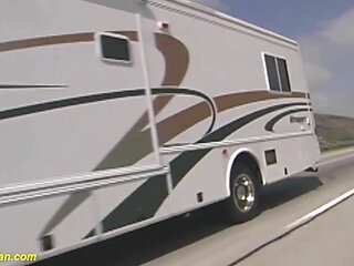 Cowgirl picked up for rough bang van party