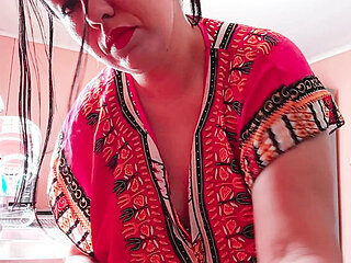 Desi Indian Stepmom Hard Fucked in Kitchen - Rough Sex with Alexdaniel