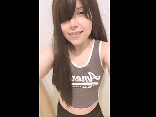 Petite Cute Latina Girl Riding Huge Dildo! (it Didnt Fit Her Tiny Pussy)