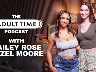 Delicate Hazel Moore and Hailey Rose at big ass video