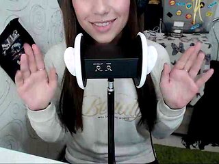 ASMR Slowly licking ears, eating ears ASMR HoneyGirl: Porn