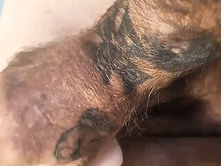 Wife gets a squirting dildo blowjob from her loving husband