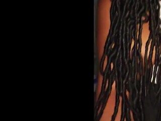 Ebony girlfriend rides cock after boyfriend's dance class