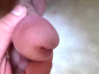 Young cock cumshot