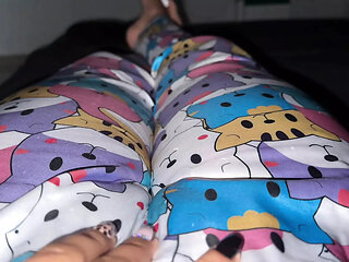 WEARING MY SILK PAJAMAS FOR THE FIRST TIME