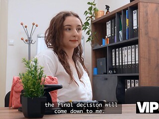 Busty Porn Stars Massive Tits Bounce Wildly as Loan Officer Pounds Her Hard in the Office