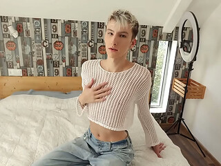 Twink sucks stepdad'_s dick and takes it in his hole