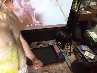 Married Hairy Muscle Daddy neighbor in briefs gets horny shows off and masturbates his addiction to penis hairy cock erect dick