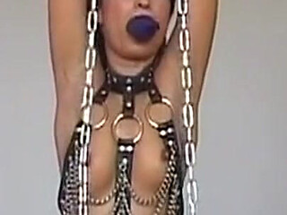 Chained MILF Drilled Deep with Relentless Toys