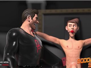 SodomySquad - BBC Superhero Shoves His Cock In His Own Ass For A Good Self Fucking