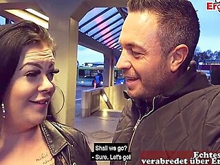 German Fat Slut Picked Up In Public For Sex Date In Berlin