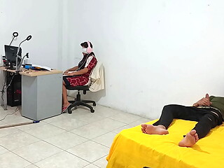 step sister sitting while I masturbate for her