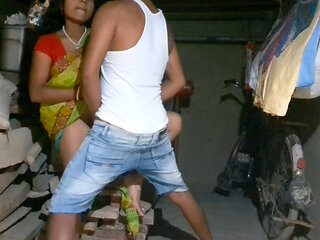 Indian Aunty With young boy