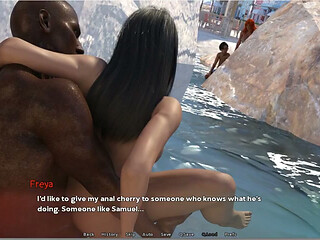 Fate Won't Seperate Us - Gameplay - Roleplay - Big Ass Teen Gets Anal Fuck by BBC Cock in Beach