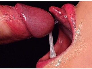 Close Up: Best Upside Down Sloppy Blowjob Ever! Sensual Throat Fuck! Cumshot In Mouth! Hottest Asmr