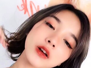 Close up Asian sex scene with cunt around her dick
