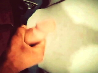 Masturbation and cum shot