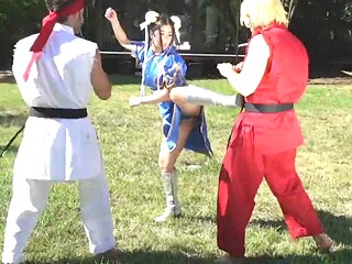 River Lynn Deepthroats Chad Alva as Bad Santa Cosplay Parody