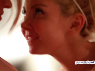 Pussy play in front of my lesbian Stepaunty