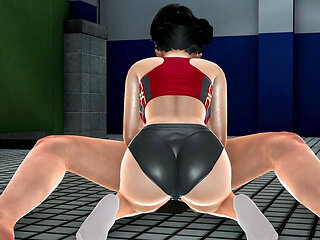 Big Tits Japanese Gym Girl Mia in Toilet Rule34 Hentai - Experience POV Handjob Big Dick Stroking, Intense on Top Titfuck