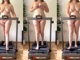 Slut: Masturbating on the Treadmill (workout Sport)