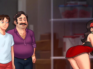 Anon goes balls deep inside Maria - summertime saga gameplay