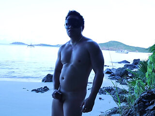 Morning Waves & Muscle Craves: Oceanfront Strip Tease