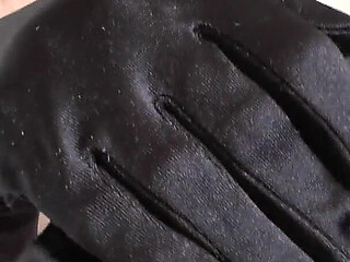 Long, Shiny Black Satin Gloves Turn You on so Much - Lady Victoria Valente