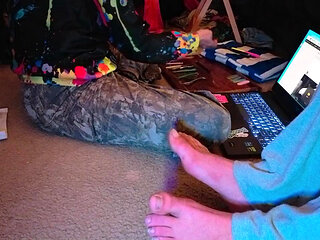 Part 2 of Pedicuring Daddy's Feet