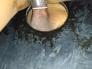 I Love Sucking Black Cock at the Gloryhole, I Got so Horny That I Even Gave Him My Ass!