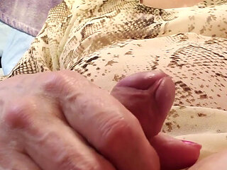 Daphne Jerks off and Rubs the Cum on Her Belly