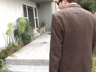 Old man but with big cock fucks 2 teeny