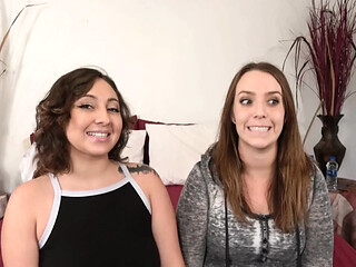 Desperate amateur girls get their tight pussies backed hard by big white cock