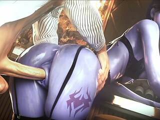Widowmaker the Girl Boss Took Control and Rode a Hard Cock Until He Busted a Deep Creampie