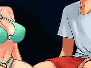 Summertime saga: naughty party with sexy college girls on the beach ep 202