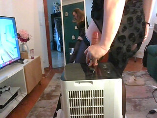 Riding a Dildo Over my Pinguino