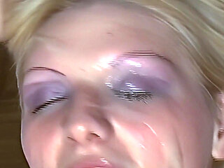 Face Fucked and Golden Showered by 4 Cocks