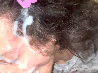 Cute teen boy plays with older stepsister makeup and takes huge facial from older straight guy. I&#039;m 18 and fem he&#039;s 29