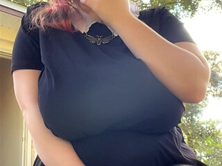 Alt MILF Nextdoor Smokes a Cig Outback!